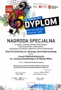 A dyplom PRO Sinfonika2017