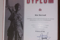 Maja Bernad  - Finalistą etapu centralnego Olimpiady Wiedzy o Prawie i Wymiarze Sprawiedliwości