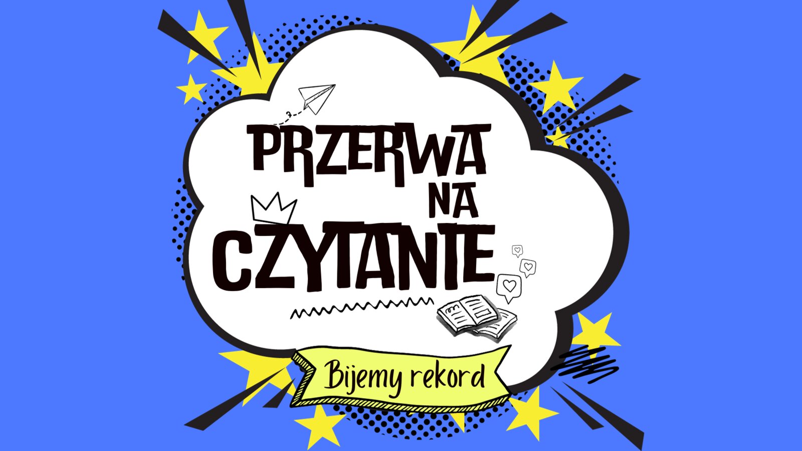 Bierzemy udział w biciu rekordu  w czytaniu na przerwie!