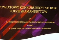 Powiatowy Konkurs Recytatorski Poezji Skamandrytów