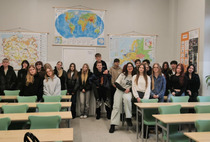 Europejska lekcja w murach naszego liceum –  kolejne spotkanie z ósmoklasistami.