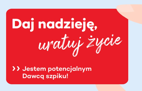 Zaproszenie – rejestracja potencjalnych Dawców szpiku